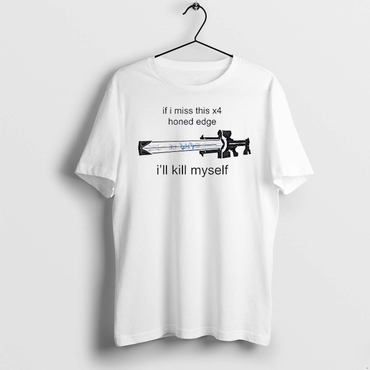 Original Izanagi The Burden Izanagis Burden Destiny 2 If I Miss This X4 Honed Edge Tshirts