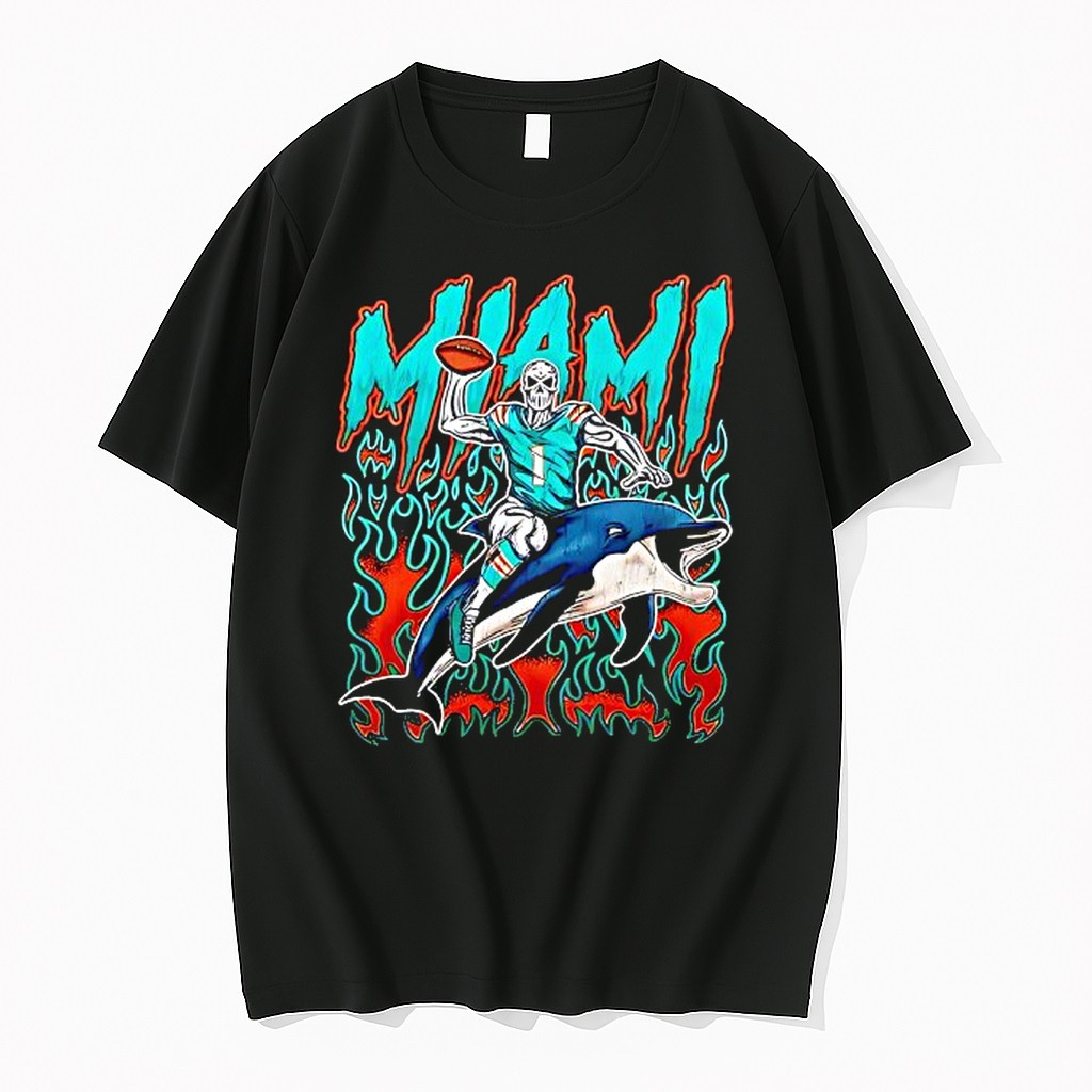 Original Jack Skellington Miami Dolphins Tshirts