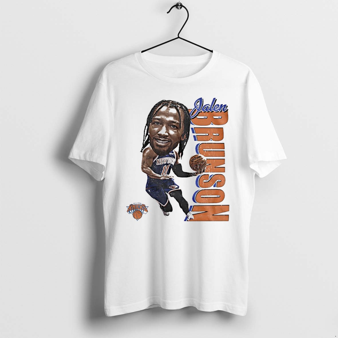 Original Jalen Brunson Big Head Knicks 2026 Nba Finals Caricature Tshirts