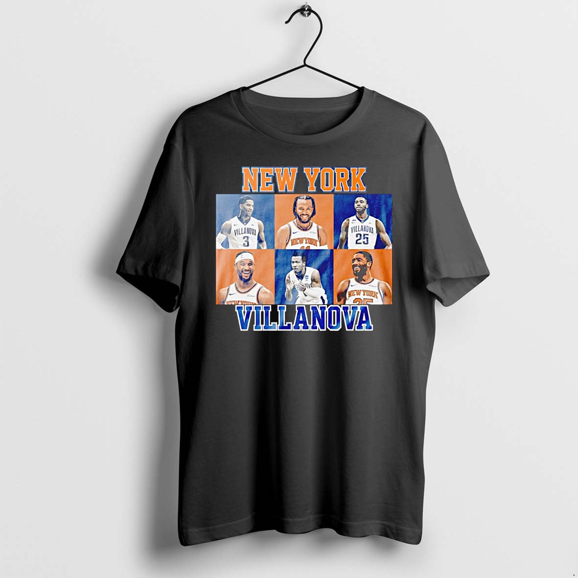 Original Jalen Brunson Josh Hart Mikal Bridges New York Knicks Villanova Basketball Nba Graphic Tshirts