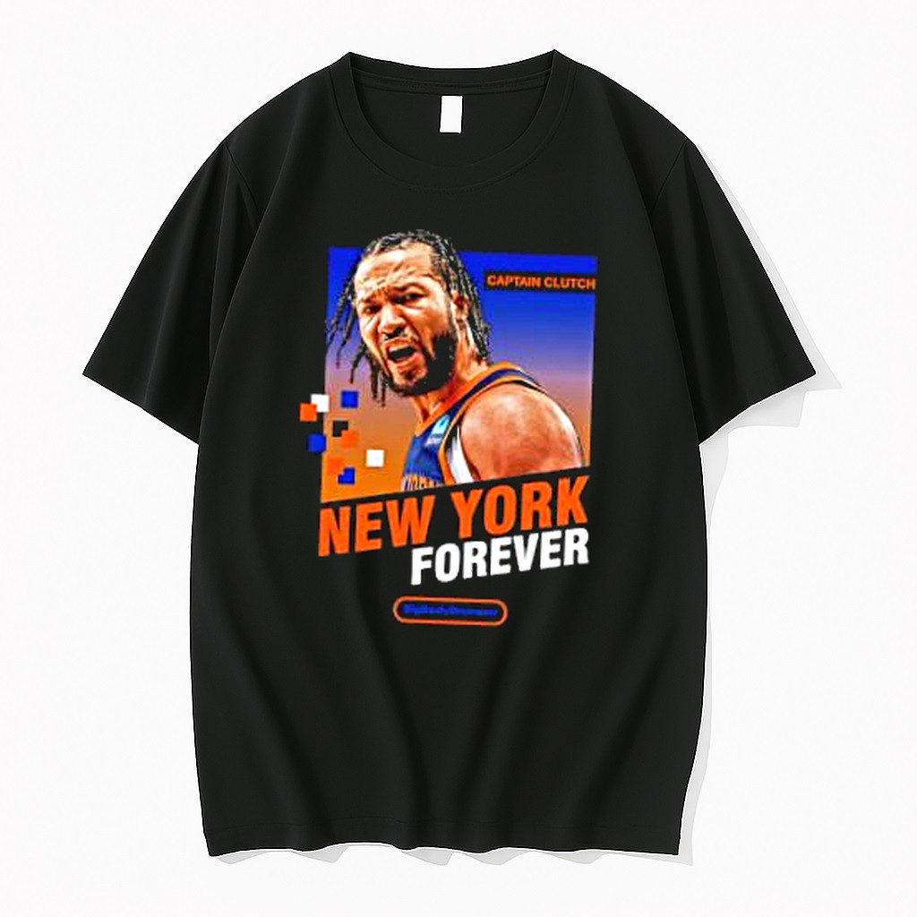 Original Jalen Brunson New York Knicks Captain Clutch New York Forever Tshirts