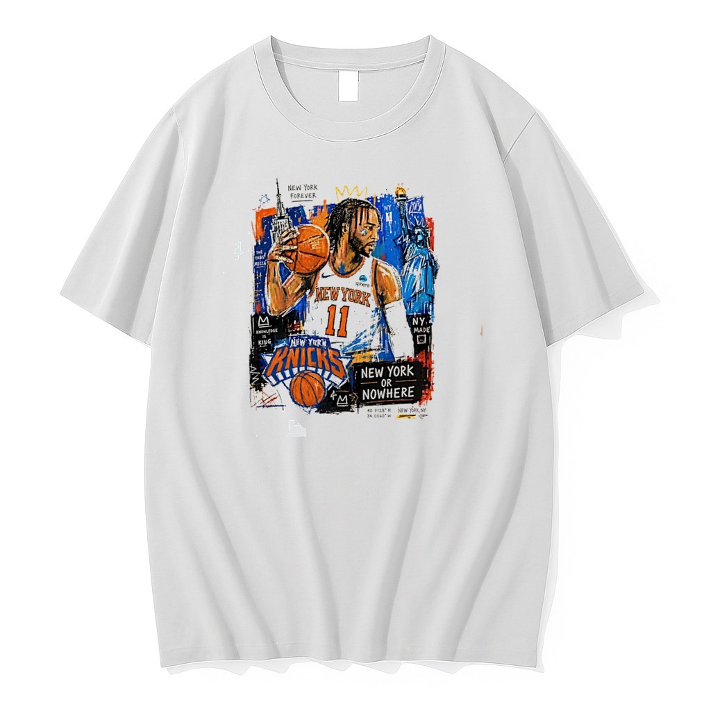 Original Jalen Brunson New York Knicks Graffiti Style New York City Landmarks Tee Tshirts