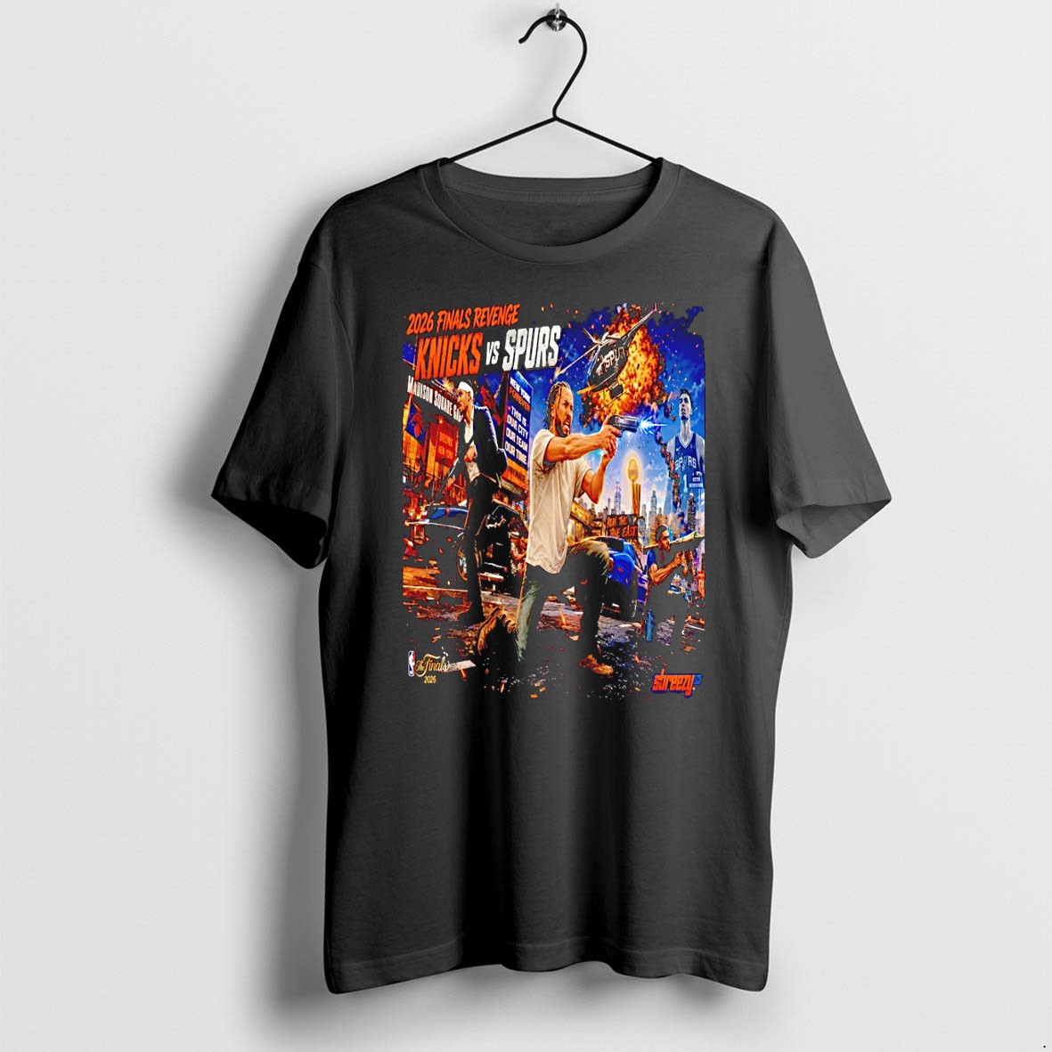 Original Jalen Brunson Vs Wemby Breezy New York Knicks Vs San Antonio Spurs Basketball Nba Finals 2026 Tshirts