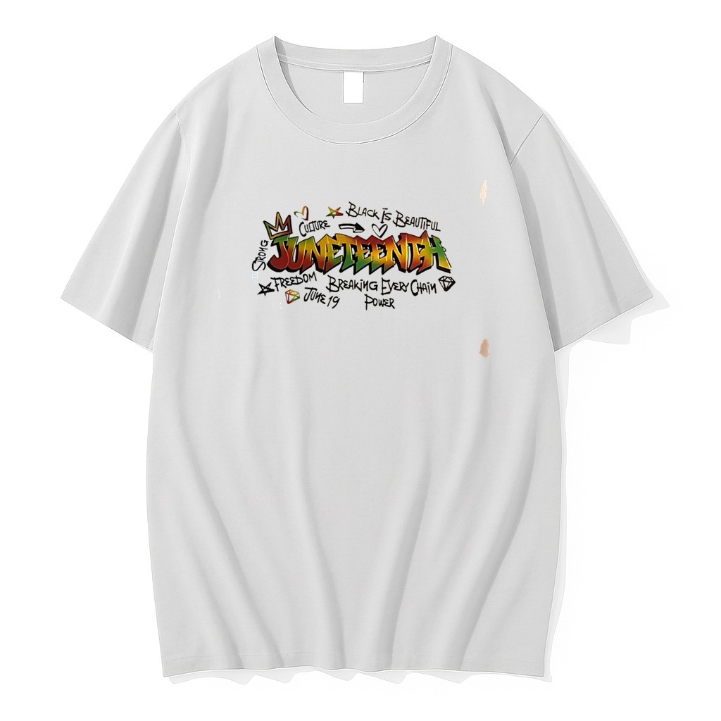 Original Juneteenth Black Is Beautiful Breaking Every Chain Graffiti Style Tee Tshirts