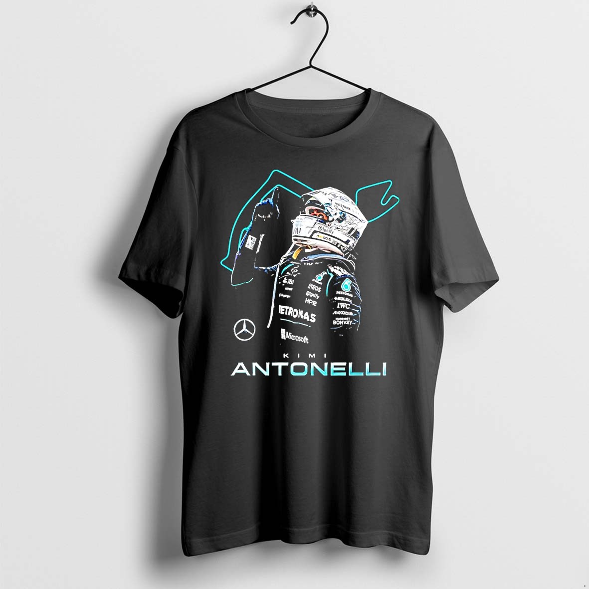 Original Kimi Antonelli Mercedes Amg Petronas Team Racing Fan Tshirts