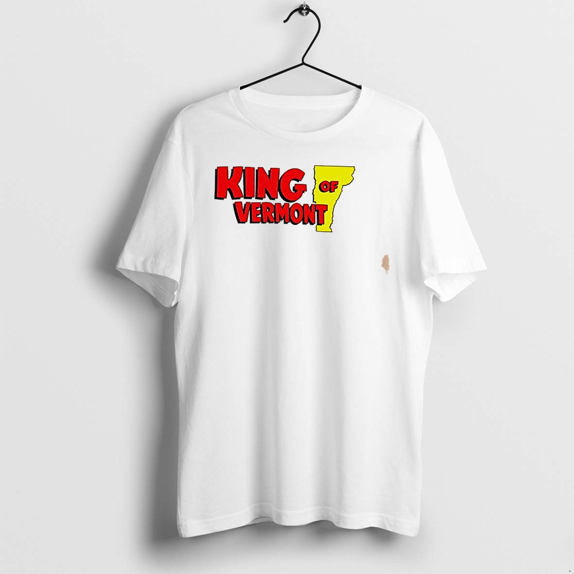 Original King Of Vermont Map Graphic Tee Tshirts