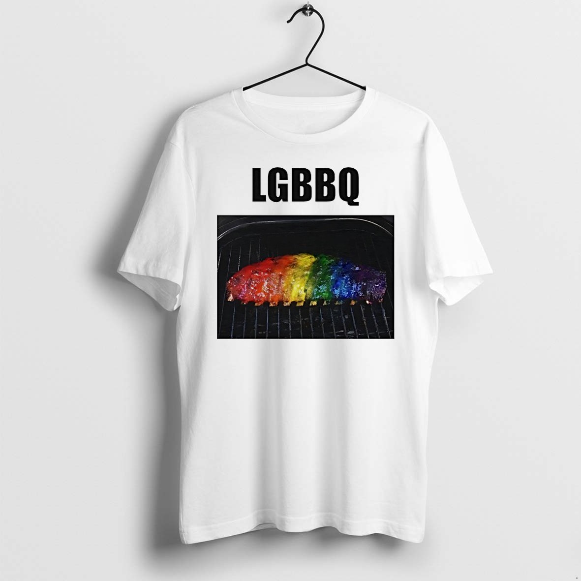 Original Lgbbq Steak Pride Color Tshirts