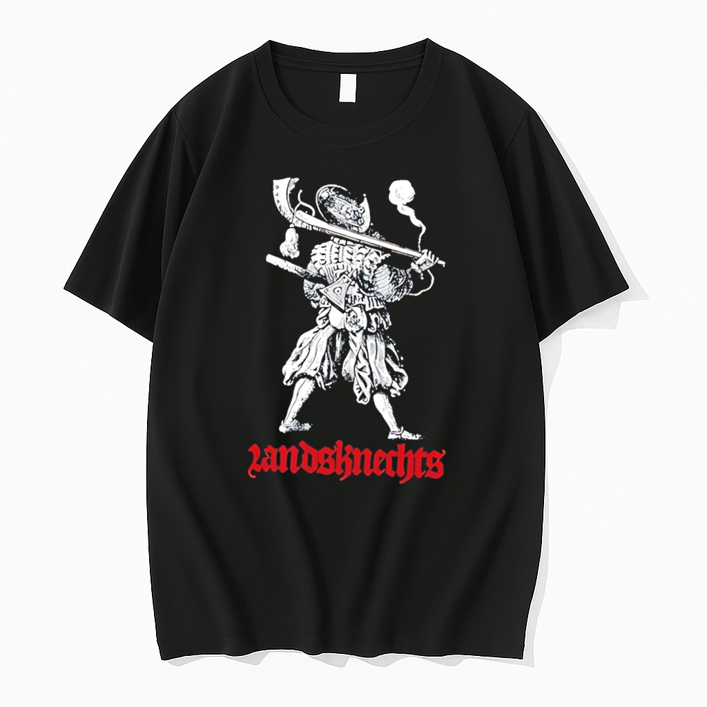 Original Landsknecht And Death Mercenary Soldier Graphic Tee Tshirts