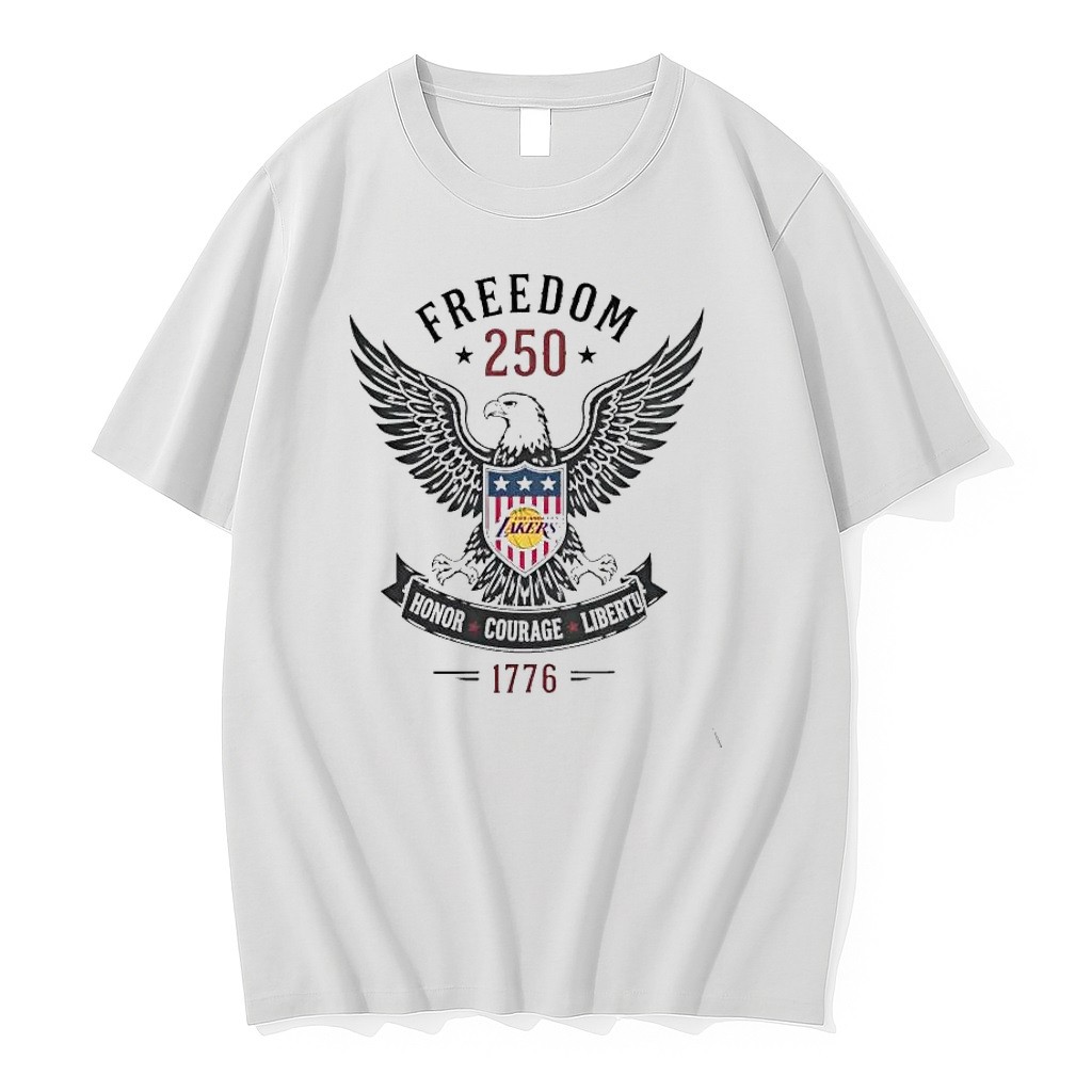 Original Los Angeles Lakers Celebrating Freedom 250 Honor Tee Tshirts