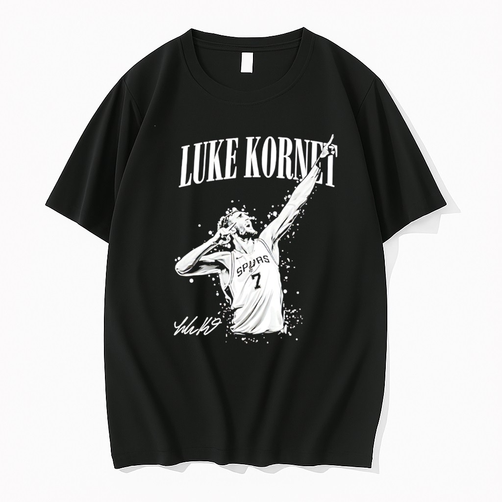 Original Luke Kornet San Antonio Spurs Vintage Basketball Fan Signature Tee Tshirts