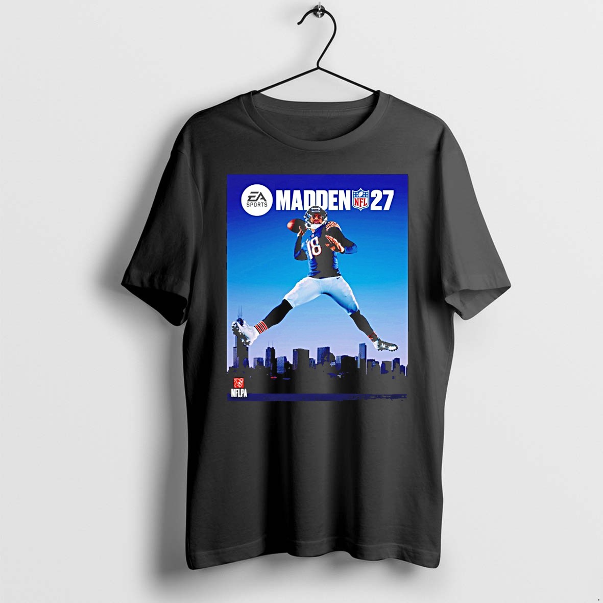 Original Madden 27 And Caleb Williams The Jump Cover Athlete Tshirts