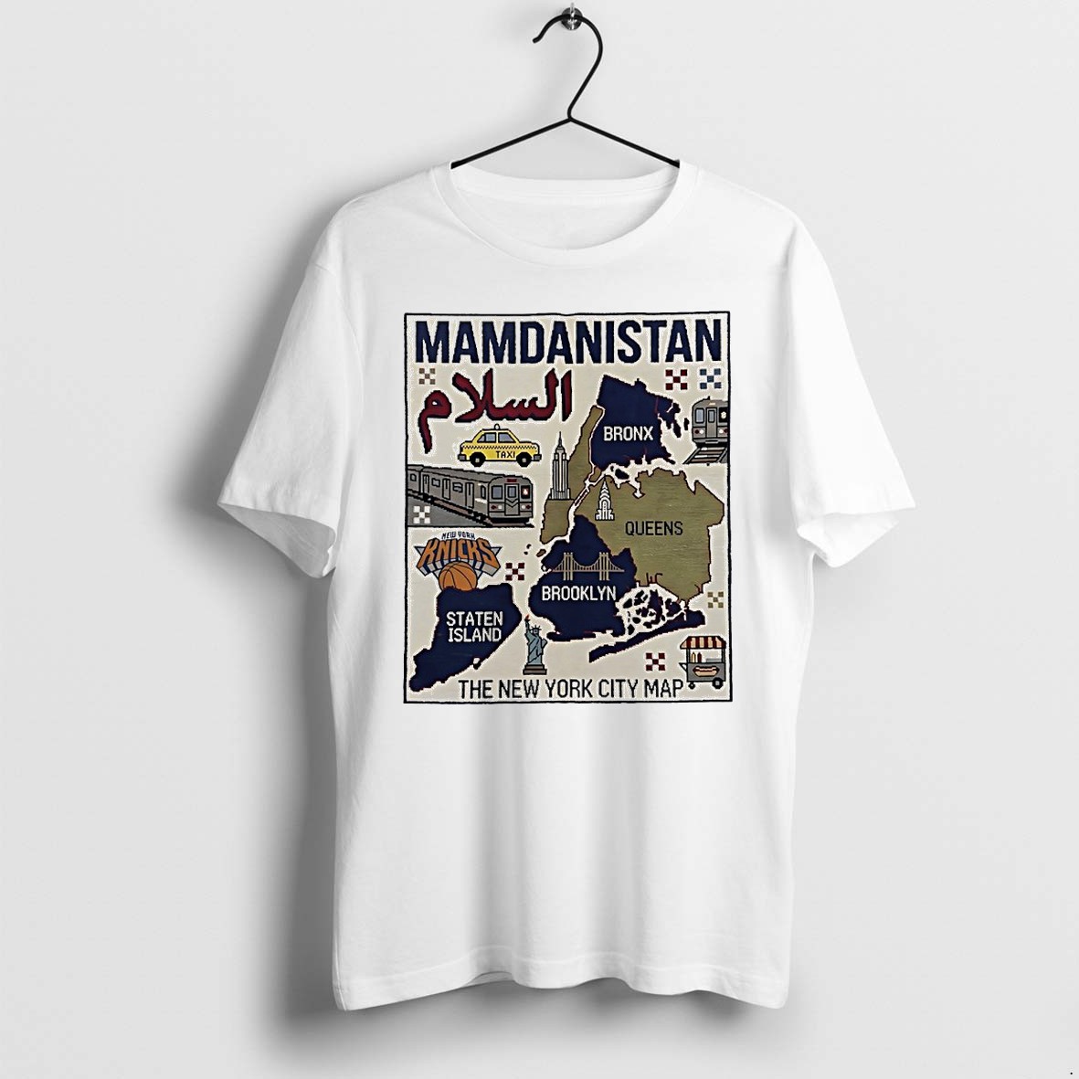 Original Mamdanistan Knicks The New York City Map Tshirts