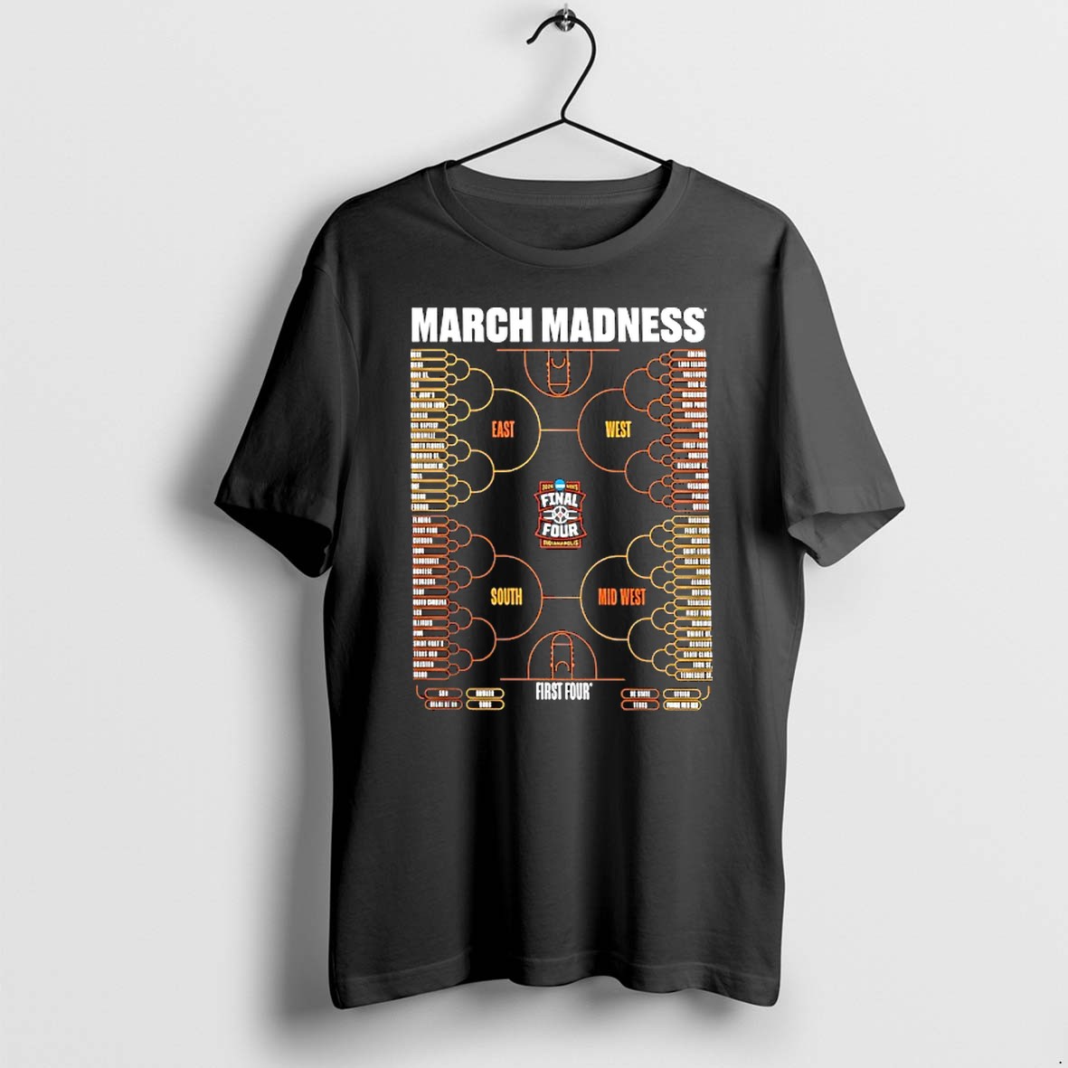 Original March Madness Ncaa Mens Basketball Tournament 2026 Bracket Tshirts