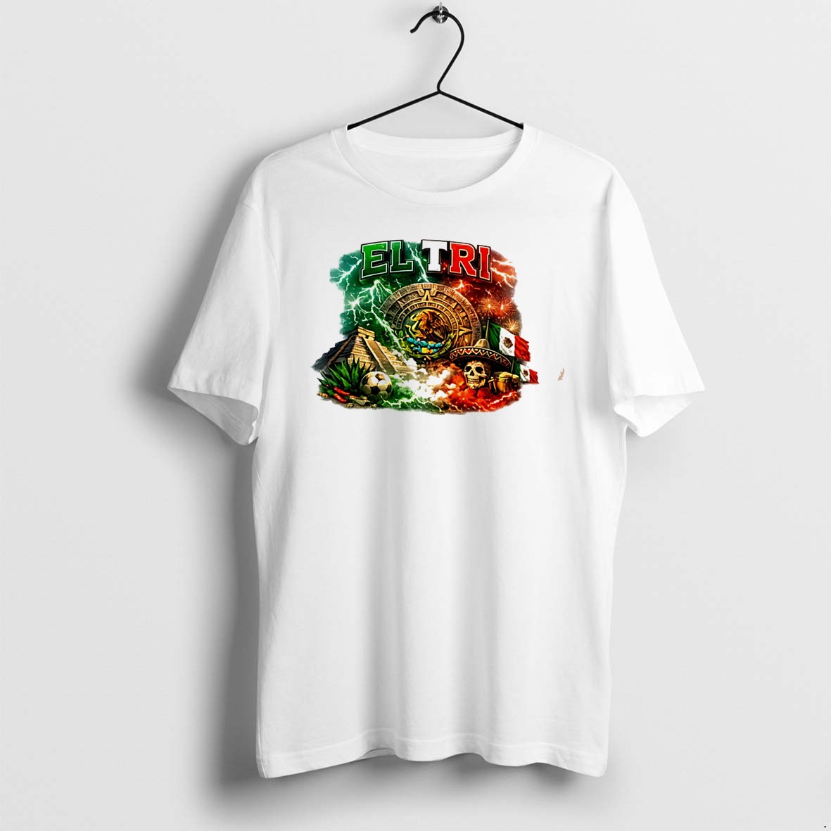 Original Mexico El Tri Flag Graphic Tee Tshirts