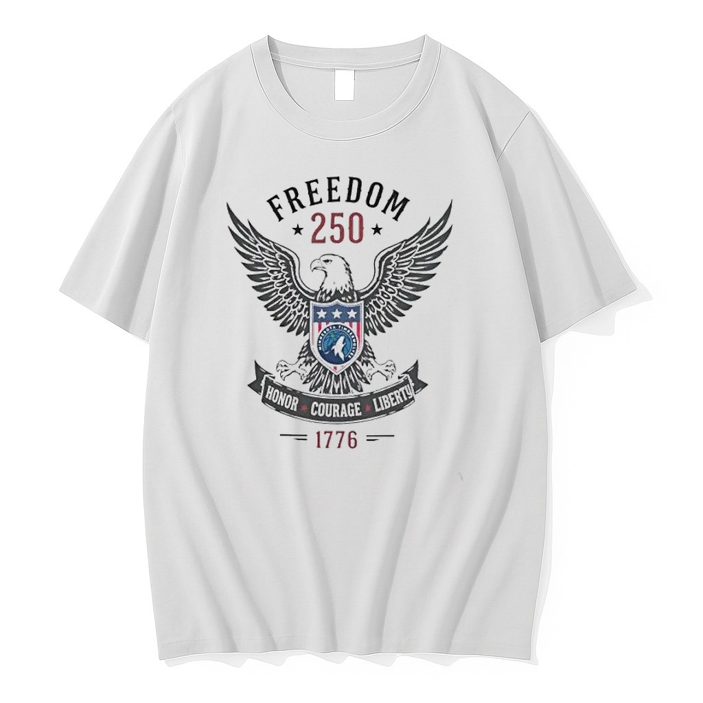 Original Minnesota Timberwolves Celebrating Freedom 250 Honor Tee Tshirts