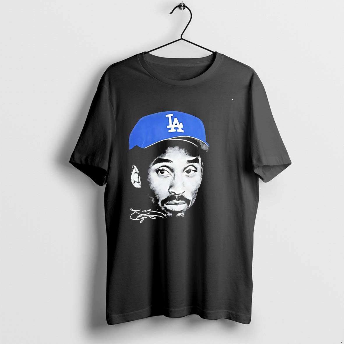 Original Myles Garrett Wearing Kobe Bryant La Dodgers Signature Vintage Tshirts