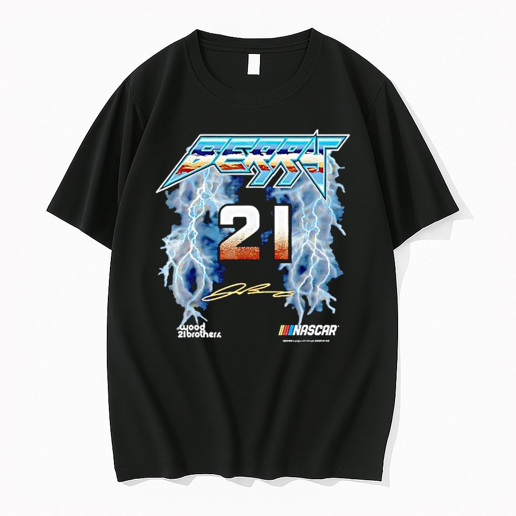 Original Nascar Josh Berry Driver Number 21 Signature Tshirts
