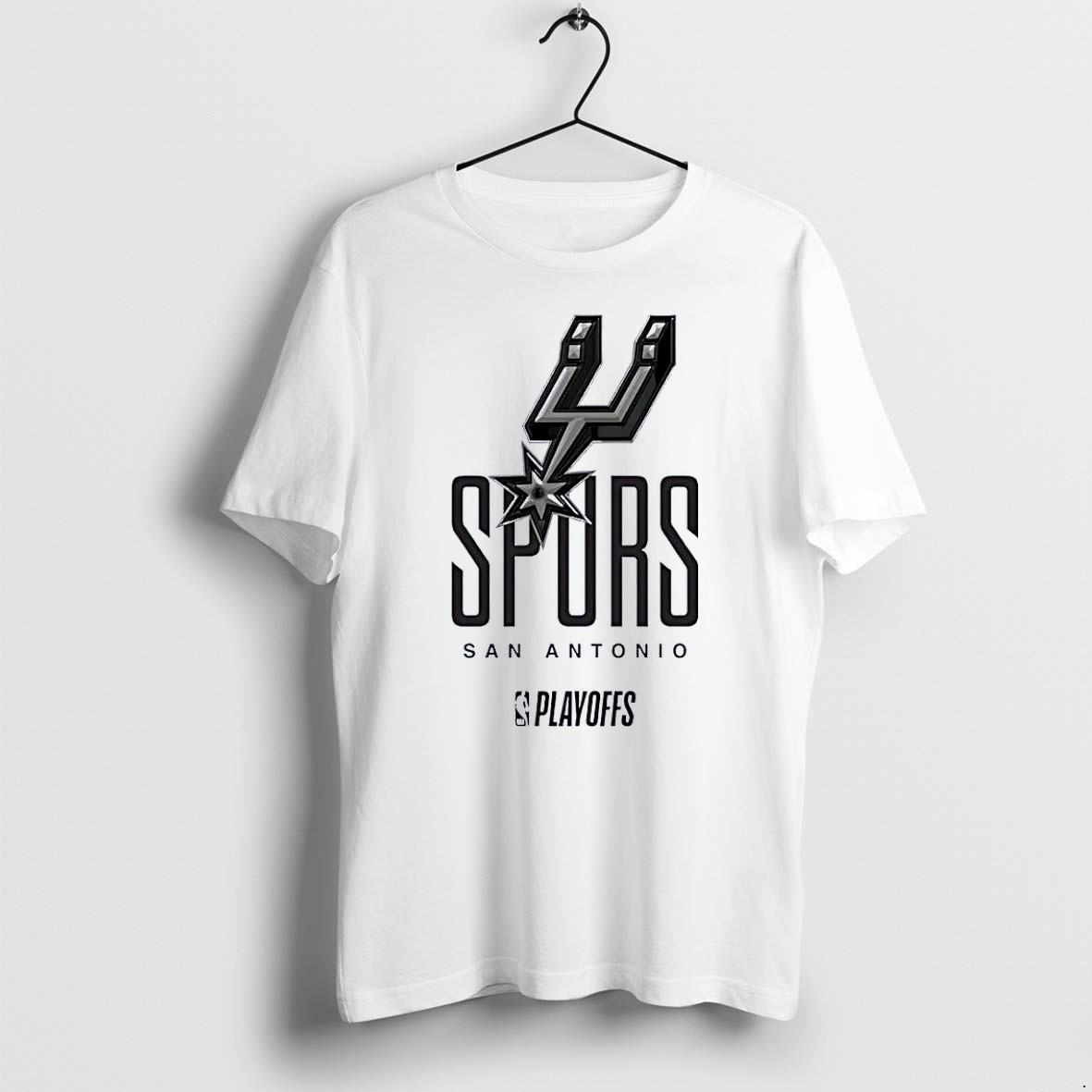 Original Nba Apparel San Antonio Spurs Playoffs White Tshirts