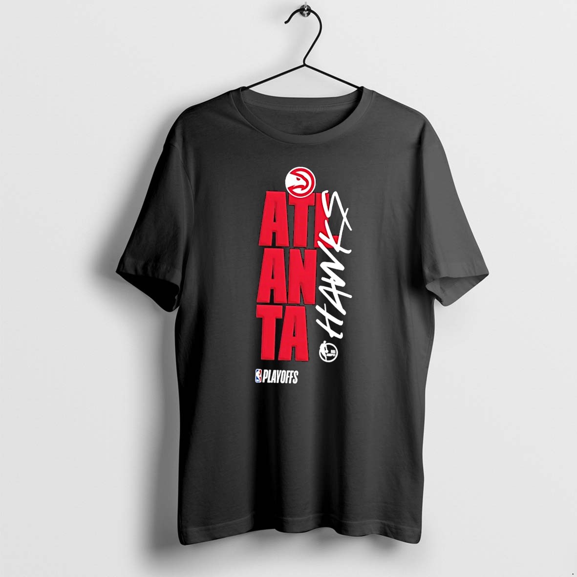 Original Nba Playoffs Atlanta Hawks Black Tshirts