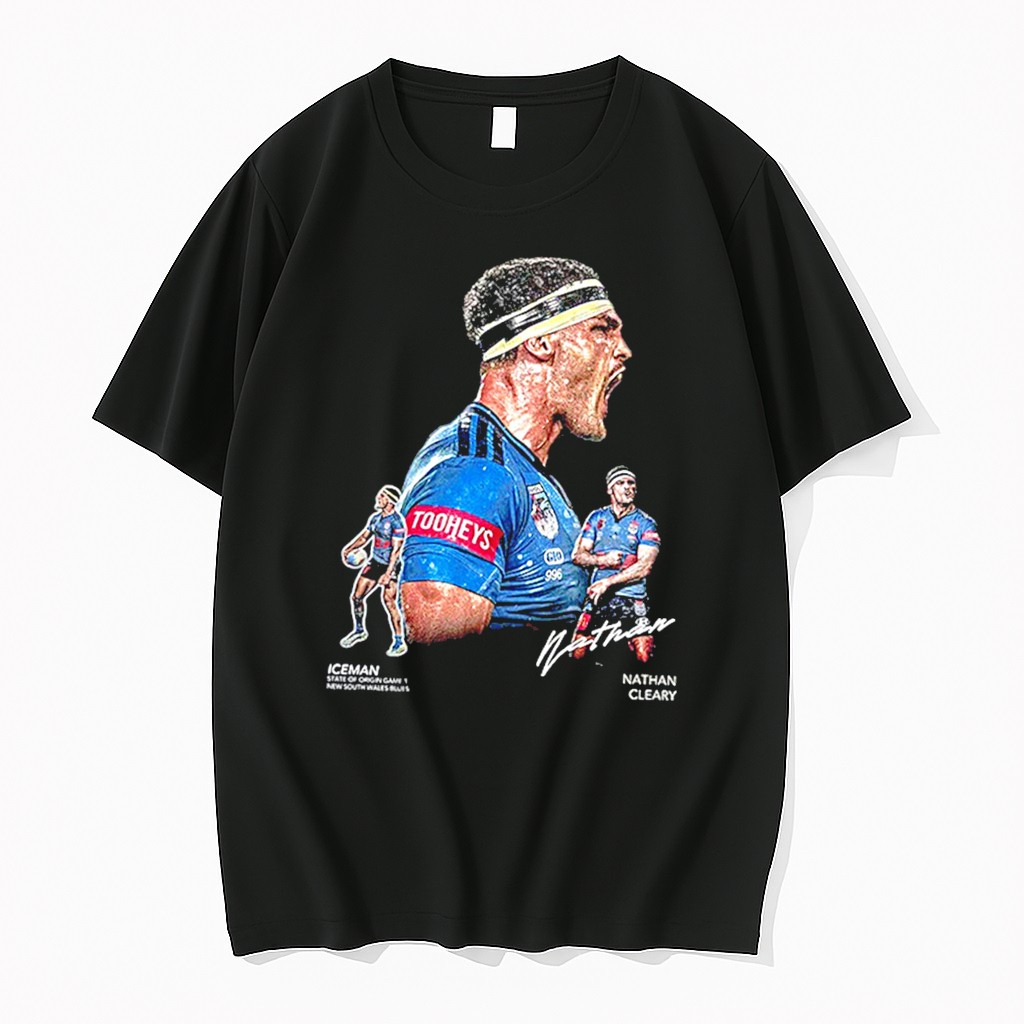Original Nathan Cleary Nsw Signature Player Collage Tee Tshirts