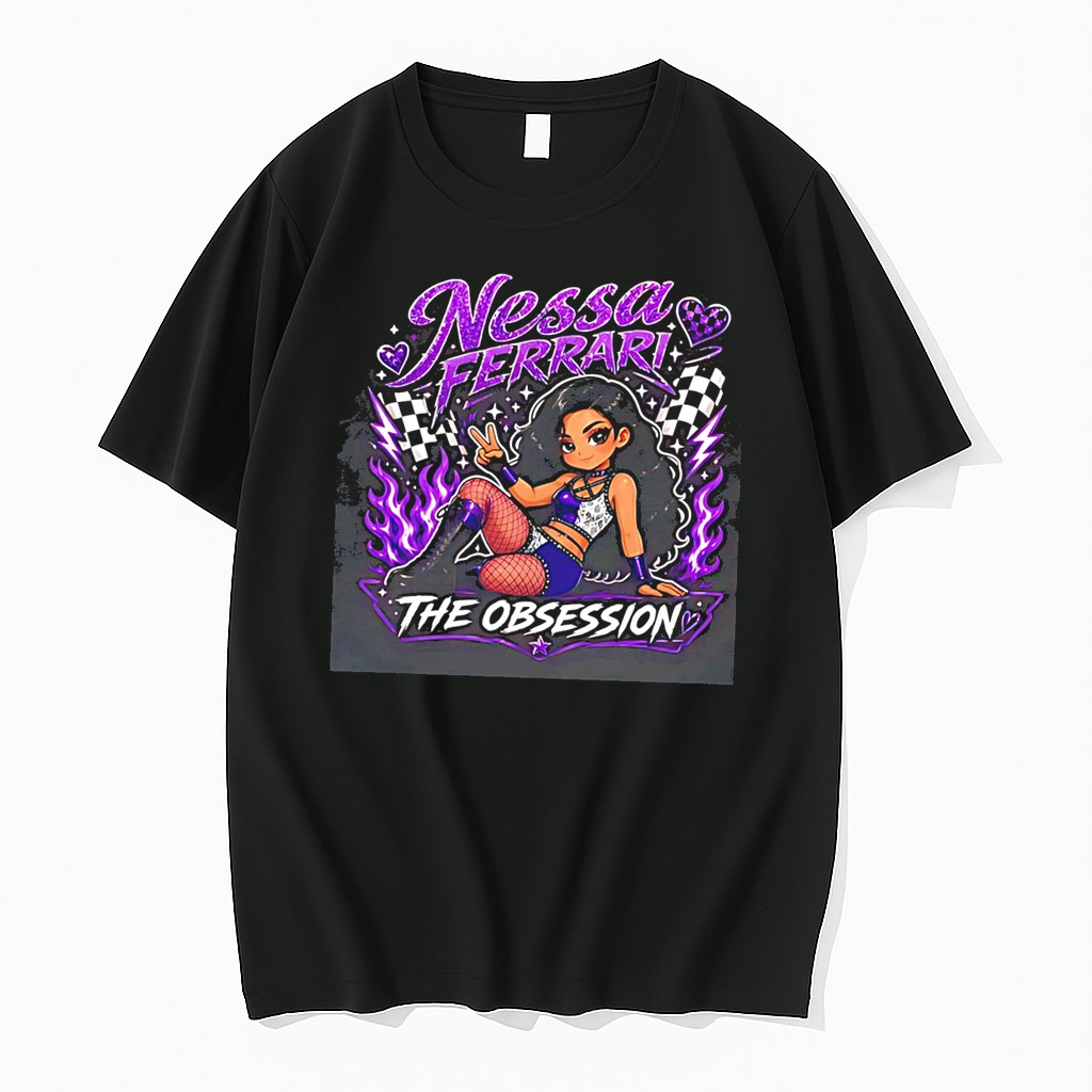 Original Nessa Ferrari The Obsession Illustration Tee Tshirts