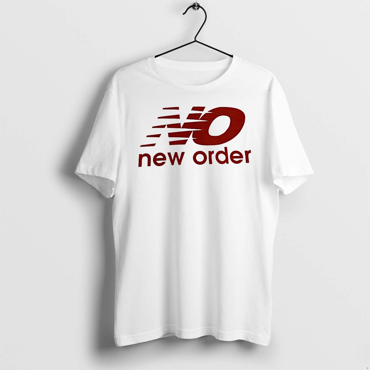 Original New Order Band Merch Red Logo Apparel New Order Tshirts