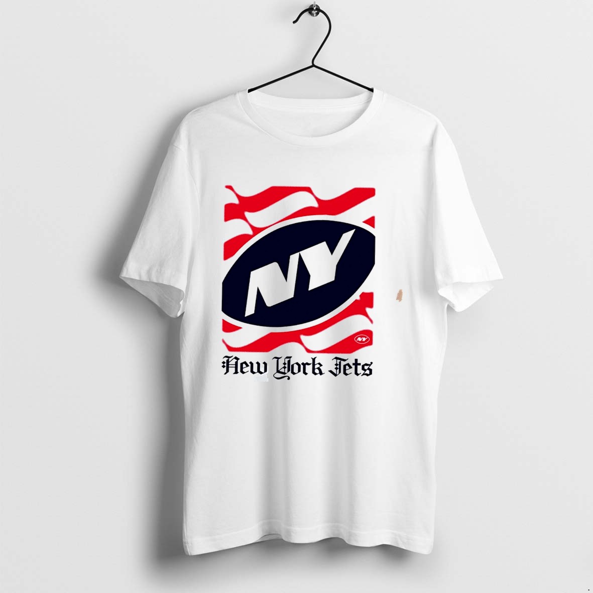 Original New York Jets American 250th Flag Heritage Wordmark Tee Tshirts