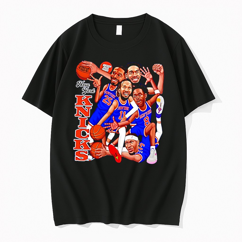 Original New York Knicks 25 11 8 3 Basketball Players Black Tshirts