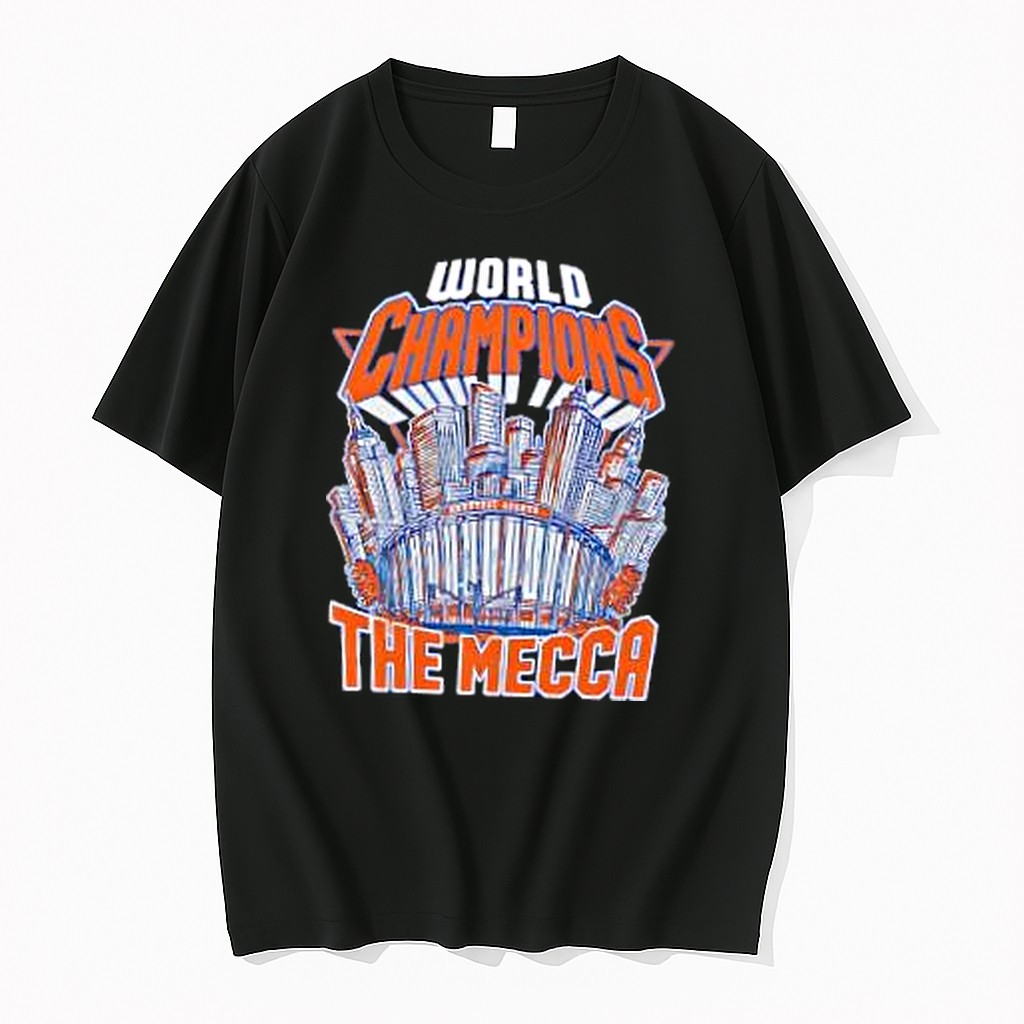 Original New York Knicks City Skyline World Champions The Mecca Tshirts