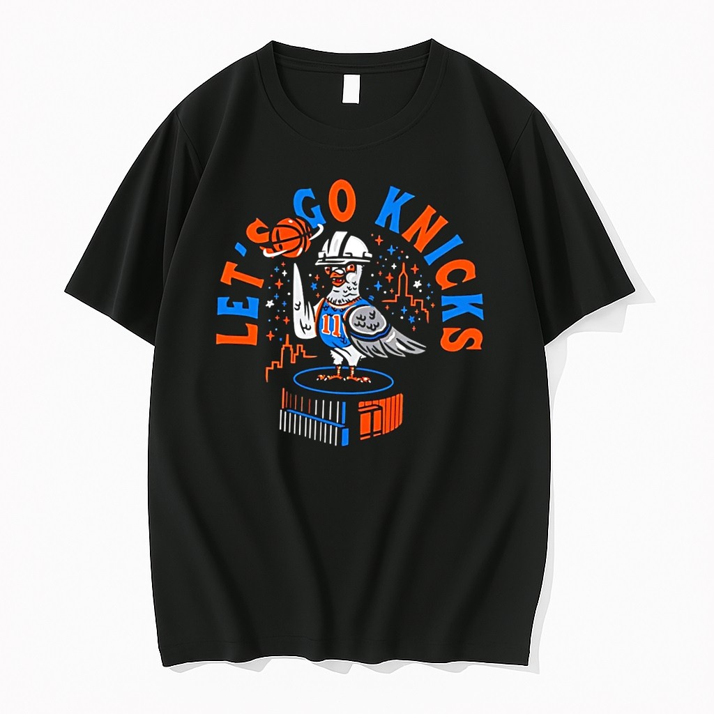 Original New York Knicks Jalen Brunson 11 Pigeon Construction Helmet Basketball Black Tshirts