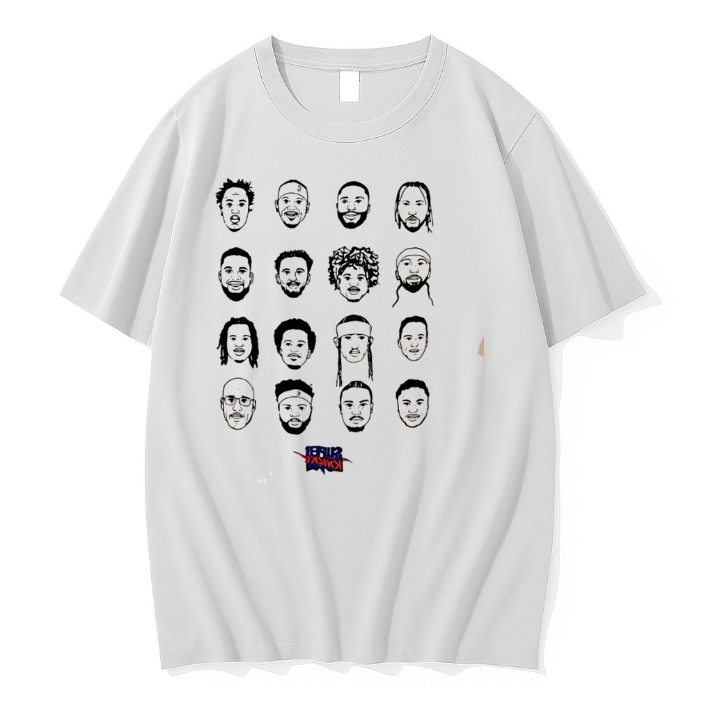 Original New York Knicks Player Portrait White Graphic Tee Tshirts