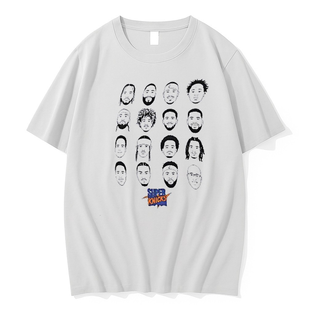 Original New York Knicks Super Finals Roster Cartoon Tshirts