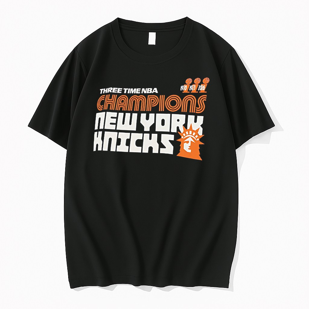 Original New York Knicks Three Time Nba Champions Tee Tshirts