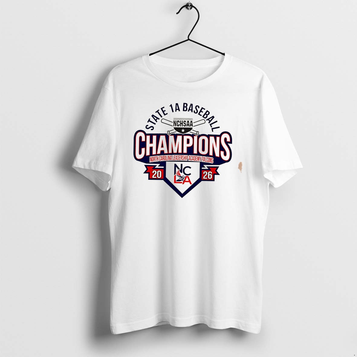 Original North Carolina Leadership Academy Falcons 2026 Nchsaa State 1a Baseball Champions Tee Tshirts