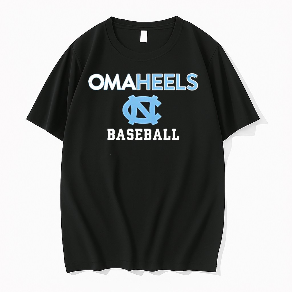 Original North Carolina Tar Heels Baseball Omaheels Logo Baseball Team Fan Tshirts