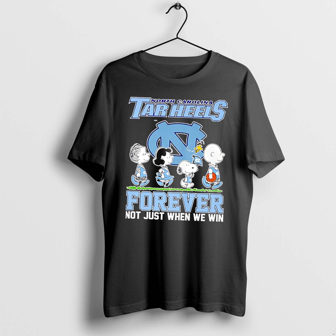 Original North Carolina Tar Heels Forever Not Just When We Win Snoopy Tee Tshirts