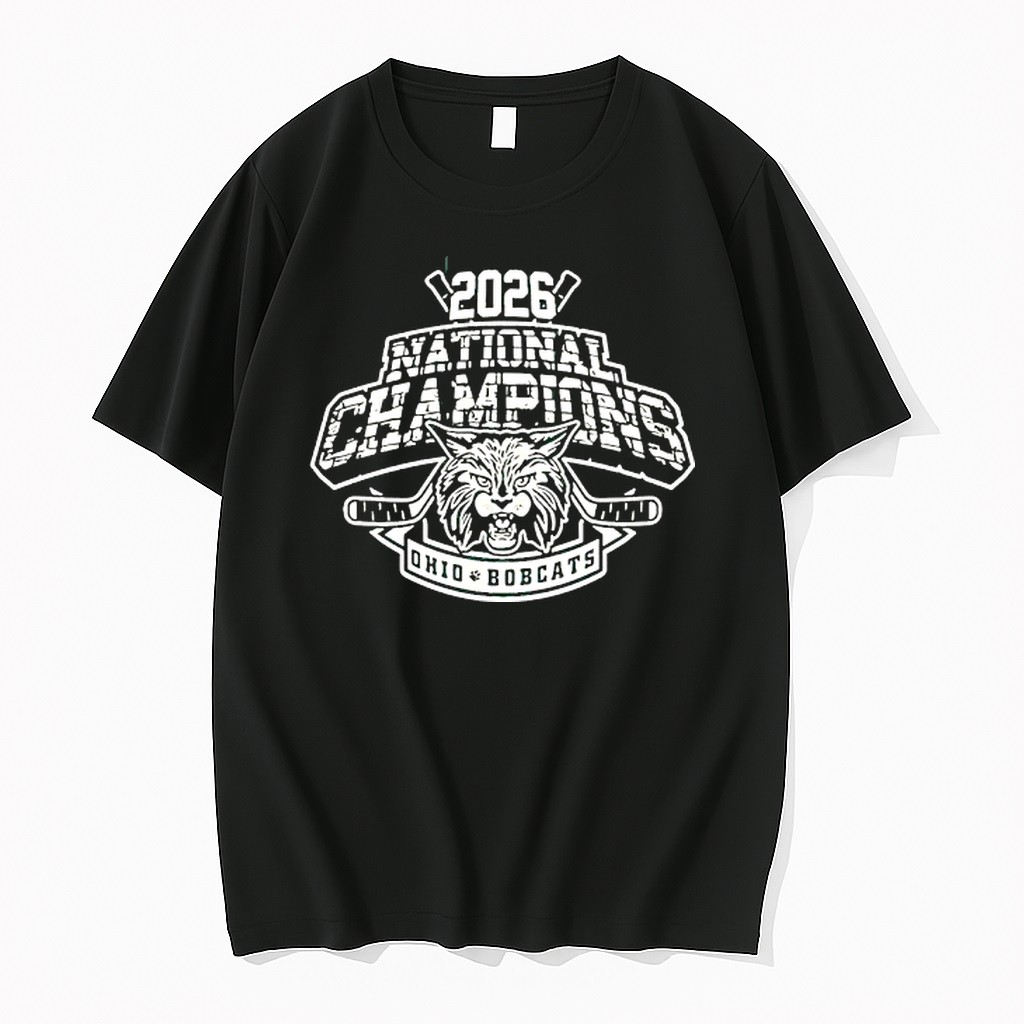 Original Ohio Bobcat Hockey National Champions 2026 Tshirts