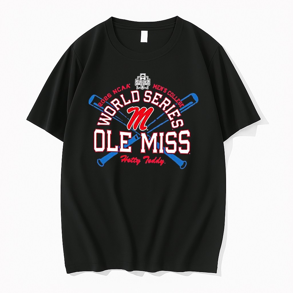 Original Ole Miss Rebels 2026 Ncaa Mens College World Series 2026 Ncaa World Series Curved Tshirts