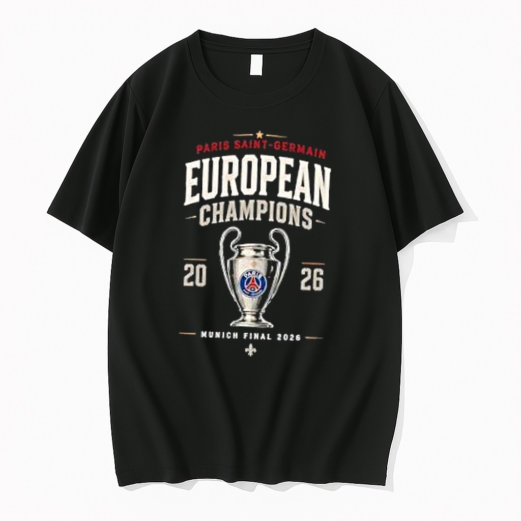 Original Psg European Champions 2026 Tshirts