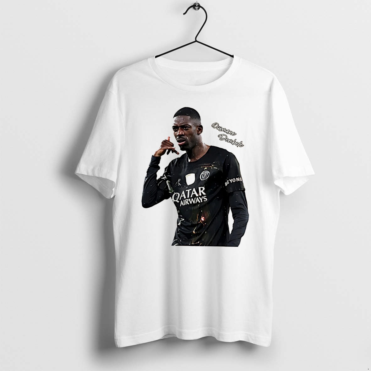 Original Psg Ousmane Dembele Call Hand Tee Tshirts