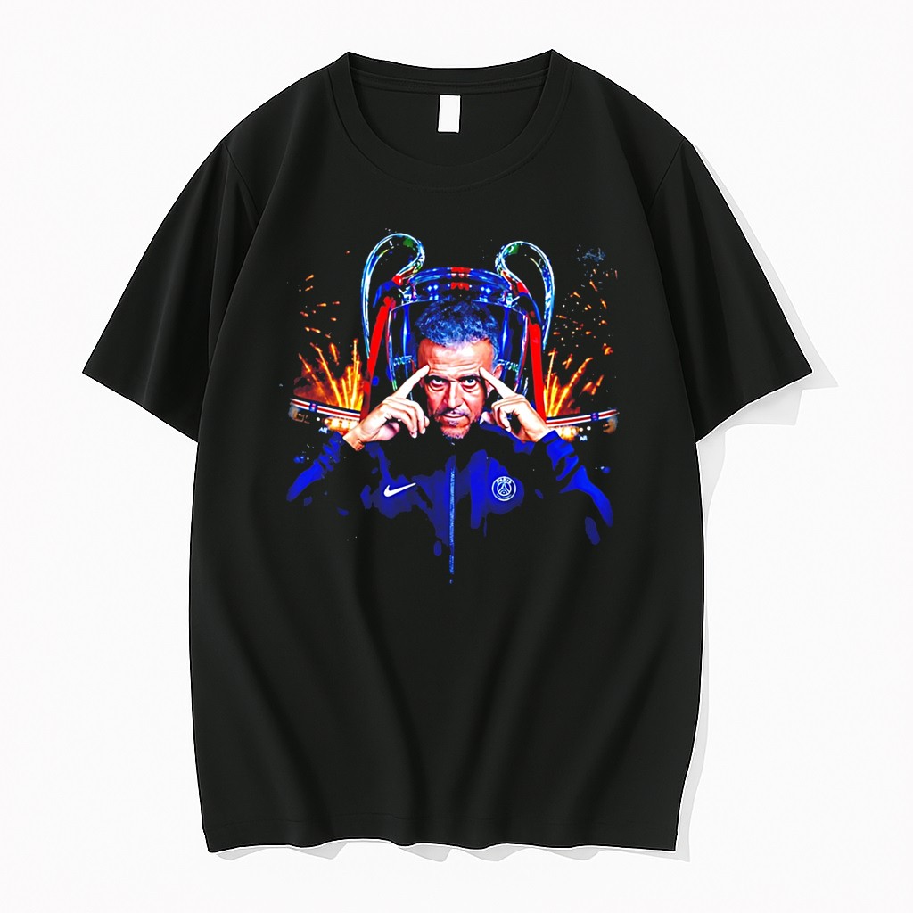 Original Paris Saint Germain Luis Enrique Portrait Tee Tshirts