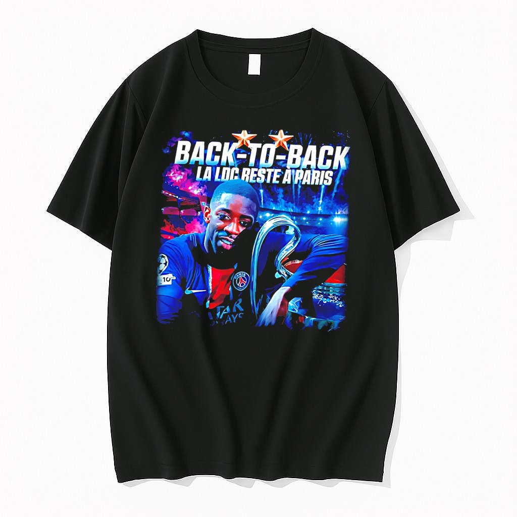 Original Paris Saint Germain Ousmane Dembele Back To Back La Ldc Beste A Paris Tee Tshirts