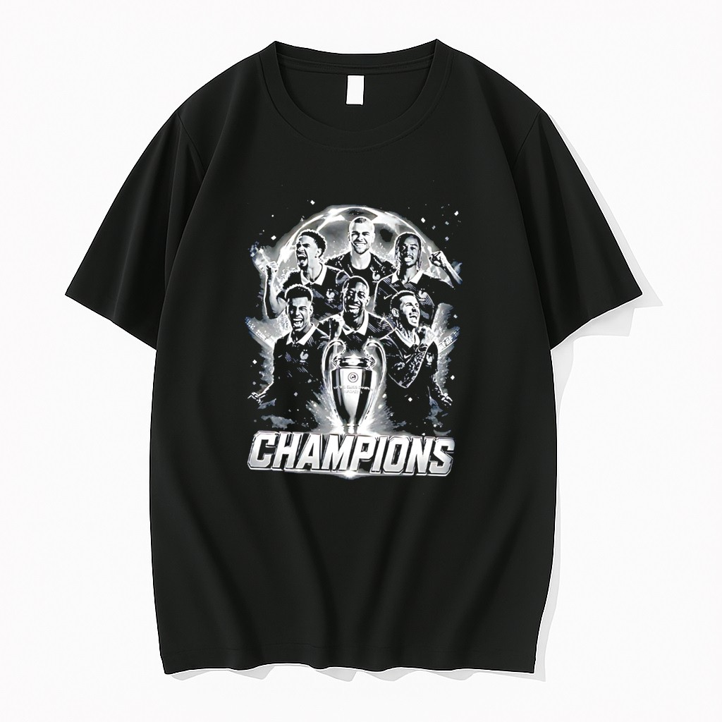 Original Paris Saint Germain Uefa Champions League Victory Tee Tshirts