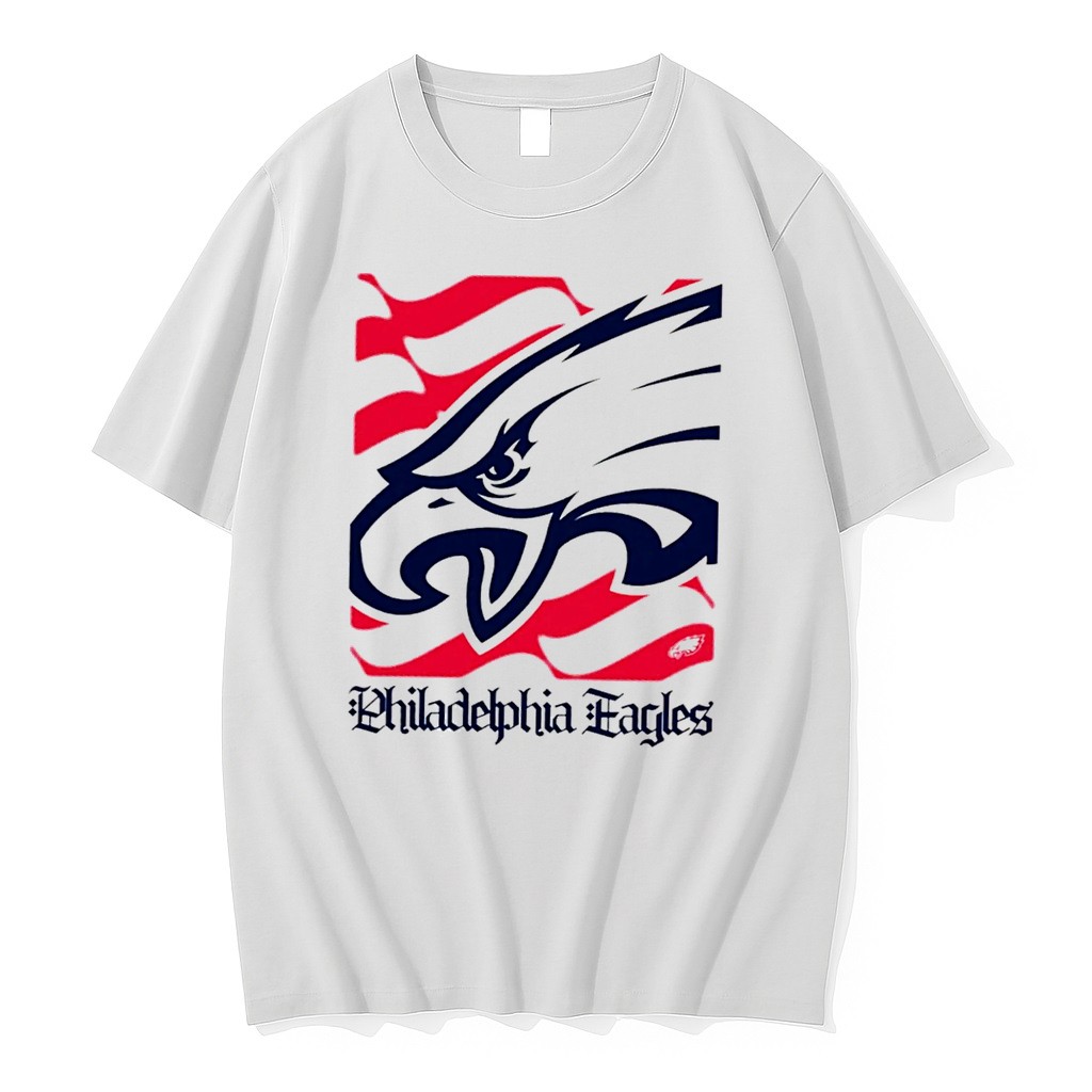 Original Philadelphia Eagles American 250th Flag Heritage Wordmark Tee Tshirts