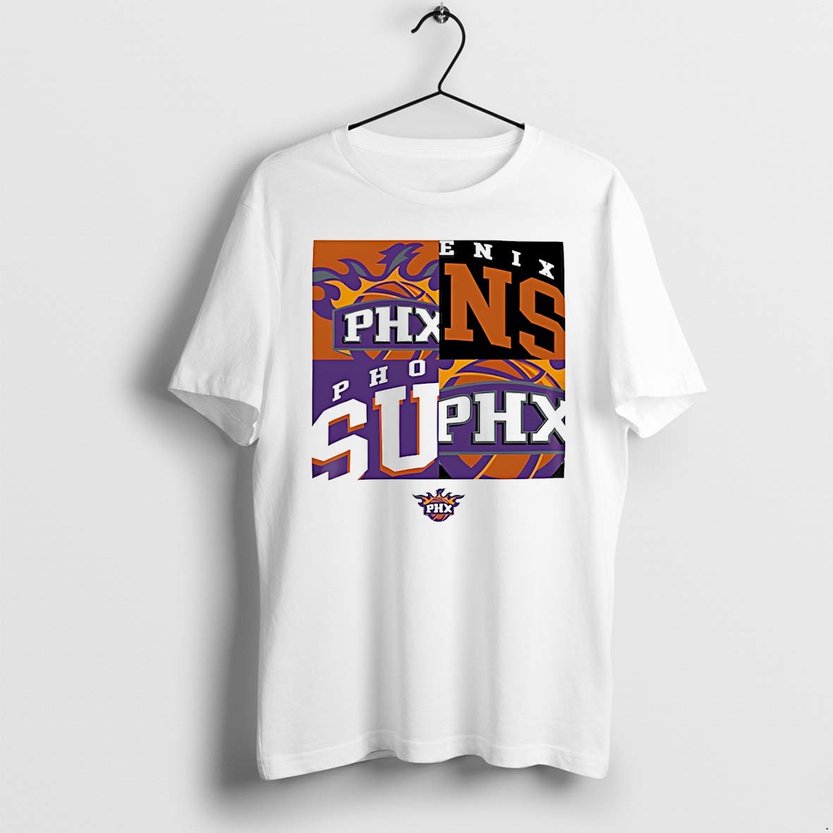 Original Phoenix Suns New Era Nba Basketball 2026 Logo Tshirts