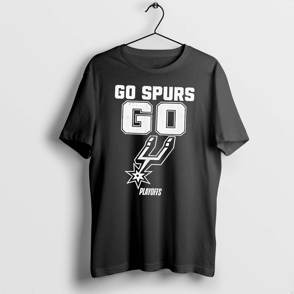Original Playoffs San Antonio Spurs Support Go Black Tshirts