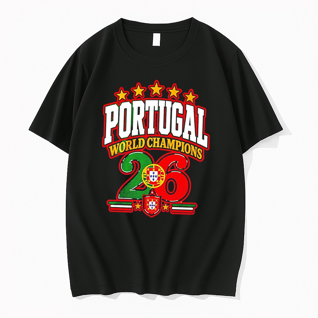 Original Portugal 2026 World Champions Flag Tee Tshirts