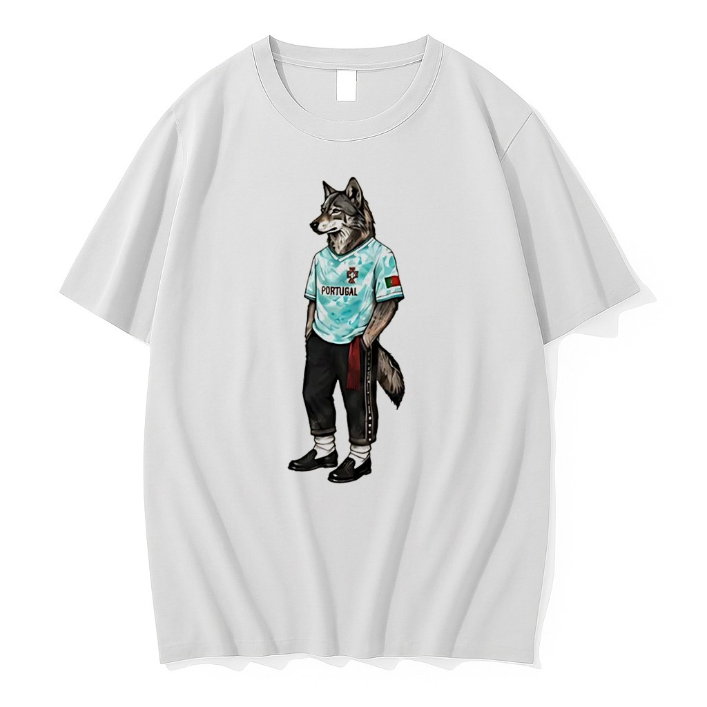 Original Portugese Wolf World Cup 2026 Mascot Tee Tshirts