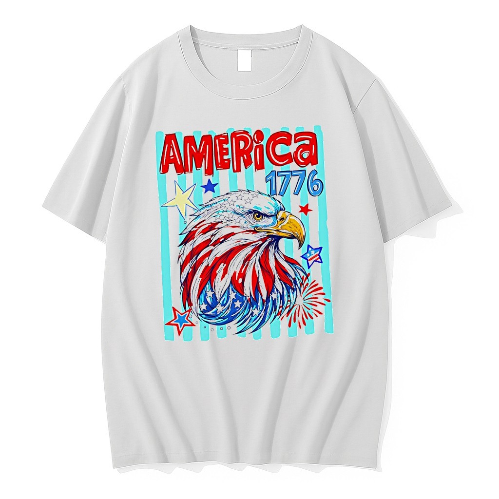 Original Preppy Patriotic Eagle Fourth Of July Eagle America 1776 Tshirts