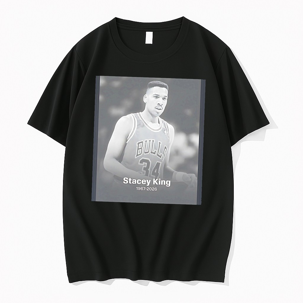 Original Rip Chicago Bull Stacey King 1967 2026 Number 34 Player Tee Tshirts